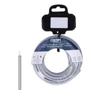 Bobine de câble flexible de 1,5 mm gris, sans halogène, idéale pour les installations sécurisées, offre une durabilité et une efficacité de 5 mètres dans les projets électriques.