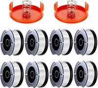 Bobine de coupe-herbe compatible avec le coupe-herbe Black Decker A6481 A6485 Bobine de fil 1 65mm 9m de long 8 bobines de rechange pour les modèles