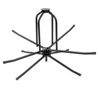 Bobine de dévidage pour tuyaux de chauffage au sol - Modèle à roulement simple - Avec tige de pression renforcée - Acier - Montage au sol - Capacité de charge : 200 kg - Noir