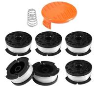 Bobine de Fil - Black et Decker - 6 Bobines - Couvercle de Bobine - Ressort Inclus