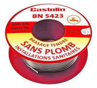 bobine de fil - bn5423 - brasage tendre - sans plomb - etain / cuivre 3% - d2 - 250g - castolin 5423bn2002p