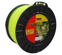 Bobine de fil de nylon pour coupe-bordures, ronde, 139 mètres, diamètre 3,30 mm, couleur noire