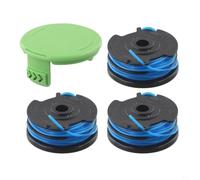 Bobine de Fil de Rechange 2900719 Bleue pour Greenworks à Gazon - Couvercle de Bobine 2101602A pour Accessoire Jardinage pour Robuste Installation pour Facile 16FT Lot de 4