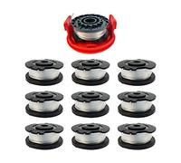 Bobine de fil de rechange pour débroussailleuse Ein-hell GE-CT 18/28 Li et GE-CT 18/28 Li TC, bobine de fil de rechange en nylon pour débroussailleuse 0,2 cm à 5,8 m avec capuchon (10 bobines + 2