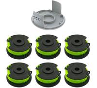 Bobine de fil de rechange pour débroussailleuse Ryobi RAC143 RLT36B33 et RY36LT33A-0 (6 bobines + 1 capuchons)