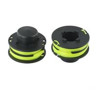 Bobine de fil en nylon de 1,2 mm compatible avec les pièces de débroussailleuse Rac118 Rlt3525s Noir et jaune Tête de rechange pour équipement d'entretien de cour (2 pièces)