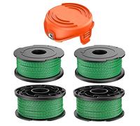 Bobine de fil pour Black et Decker GL7033 GL8033 GL9035 A6486 débroussailleuse sans fil 2,0 mm 6,1 m, Bobine de fil rechange Coupe Bordure pour Black and Decker A6486 (4 + 1pcs)