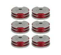 Bobine de fil pour débroussailleuse Flymo FLY021, lot de 6 pièces, 11 m, Ø1,5 mm, double fil automatique, copolymère nylon