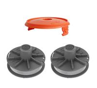 Bobine de fil pour débroussailleuse Gardena 05307-20, 1,65 mm, 6,1 m, compatible avec Art 8846-8848 Art 9805-9809 - Bobine de fil de rechange avec capuchon (2 bobines + 1 couvercle)
