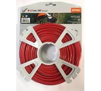 Stihl Fil de coupe pour débroussailleuse/coupe-bordures 0000-930-2343 – rond 2,7 mm x 68 m rouge