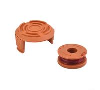Bobine de rechange et ligne avec couvercle pour McGregor 18 V MCT2X1825 sans fil, tête d'alimentation automatique, changement de bobine d'outil, recharge de ligne en nylon de 0,5 mm, cassette QT486