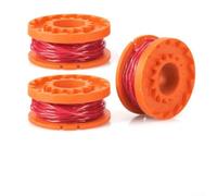 Bobine de rechange pour débroussailleuse sans fil 18 V | Lot de 3, ligne de 1,5 mm d'épaisseur, longueur de 2,5 m par bobine, design pré-enroulé, compatible avec les modèles MGTP