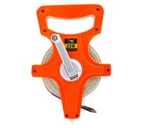 Bobine de ruban de mesure - Longue fibre de verre métrique/pouce avec grue | Carpenter de saut de piste et de terrain Open Measure Meters, ensemble d'unités de graduation professionnelle pour la
