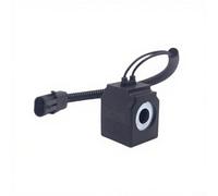 Bobine de soupape magnétique pilote 12/24 V compatible avec Sany SY55 60 65 70 75C-8-9-10 pièce de rechange noire (24 V)