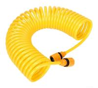 Bobine de tuyau d'arrosage rétractable 15 m/25 m léger pour tuyau d'arrosage extensible en EVA avec raccords en laiton pour robinets britanniques, design anti-ressort pour le jardinage et le lavage de