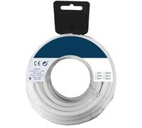 Bobine de tuyau tubulaire 5 m, câble en bobine blanche, câble pour éclairage, câble section 2 x 1 mm