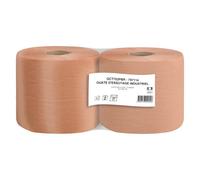 Bobine d'essuyage industriel chamois - 800 formats - Lot de 2