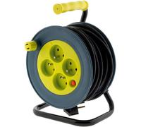 Bobine d'extension électrique - Cordon d'alimentation enrouleur - Prolongateur électrique - Enrouleur automatique - 15 mètres - Anis