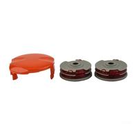Bobine double auto-alimentation compatible avec tondeuse Flymo avec ligne et capuchon pour Contour 500 Power Plus 700XT ETFor 23 ETFor 25+DX SET For 250 SET300