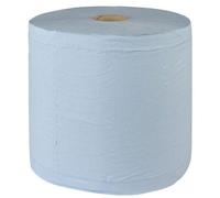 Bobine essuyage industriel 350 m bleue