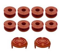 Bobine de fil coupe bordure - Worx - WA0010 - Ø 1,65mm - L 3m - Pack de 8 bobines et 2 couvercles
