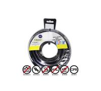 Bobine Fil Électrique Flexible 2,5mm Noir Sans Halogène 25m