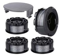 Bobine Fil pour BOSCH UniversalGrassCut Coupe Bordure 18 18-26 18-260 F016800570 avec Couverture (4 pièces)
