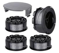 Bobine Fil pour UniversalGrassCut Coupe Bordure 18 18-26 18-260 F016800570 avec Couverture (4 pièces)