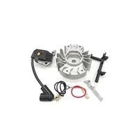 Bobine Stator Magnéto pour STIHL pour MS 180 018 170 017 MS180 MS170 pour Tronçonneuse Volant D'inertie Bobine D'allumage Fil Magnéto Bougie Kit Carburateur(7)