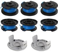 Bobines de fil pour débroussailleuses Ryobi - Lot de 6 pour 18 V, 24 V et 40 V - Fil de débroussailleuse - 34 m, Ø 165 mm - 2 buses