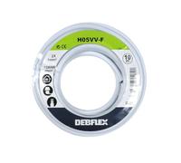 Bobinot de câble - Bobine de fils électrique - Câble électrique - Couronne de câble - Bobinot Câble Souple 10 mètres HO5VV-F 2X1 mm ² - Blanc - 141321 Debflex