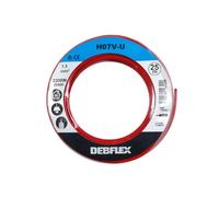 Bobinot de câble | Bobine de fils électrique | Câble électrique | Couronne de câble | Debflex 110344 Bobinot Câble rigide 25 mètres | HO7VU 1,5mm ² | Rouge
