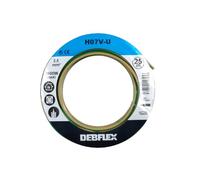 Bobinot de câble | Bobine de fils électrique | Câble électrique | Couronne de câble | Debflex 111345 Bobinot Câble rigide 25 mètres | HO7VU 2,5mm ² | Jaune/Vert