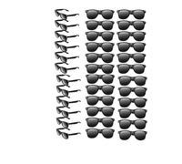 Boboeitody 150 Lunettes de Fête Lunettes de Soleil Fun,Noir lunettes de soleil Lunettes de Soleil de Fête Rétro pour Hommes Femmes Fournitures de Fête Néon pour Fête de Mariage à la Plage,Piscine