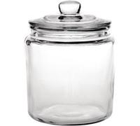 Olympia Biscotti Pot à biscuits avec couvercle 3,8 litres, verre transparent, taille : 252 (H) x 200 (Dia) mm, Style vintage, passe au lave-vaisselle, GG925