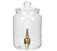 Bocal à Boissons en Verre avec Robinet, Scellé, Large Ouverture | Bocal de Fermentation, Lot Bocaux Verre, Clair, pour Jus et Vin Maison, Versement Facile