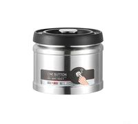 Bocal à Café pour pour sous pour vide Acier - Boîte de Rangement Étanche avec pour Pompe pour Grains, Thé et Épices - 750ml Argent(Silver 1100ML)