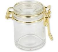 bocal à conserve fermeture or 4x6cm - artifetes 78578 Jaune G