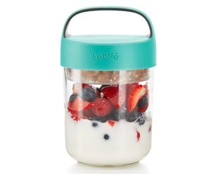 Bocal à repas JAR TO GO 400 ml, turquoise, Lékué