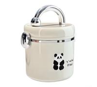 Bocal alimentaire isotherme en acier inoxydable étanche Blanc 1500 ml | 304 Construction en acier inoxydable, isolation sous vide à double paroi, large bouche capacité 1500 ml