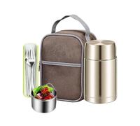 Bocal Alimentaire Isotherme Pot isotherme étanche en acier inoxydable | Boîtes à Lunch Camping pique-nique plage plein air randonnée sport travail bureaux longs