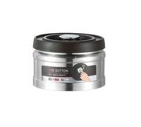 Bocal Café pour vide d'Air Acier Inoxydable - Conteneur Hermétique Pression pour Grains Thé Céréales - Conservation Fraîcheur Cuisine 750ml(Silver 750ML)