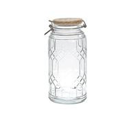 Cook Concept Bocal de conservation KA5507 Couvercle bambou 2,7 L transparent