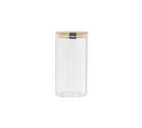 Bocal de Conservation BAMPA 1,2L Verre Couvercle Bambou Transparent