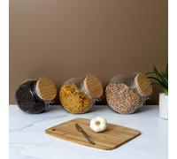 Bocal de conservation - cook concept - éco-responsable - transparent - marron