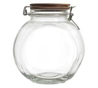 Cook Concept – Bocal de conservation KA0367 – Verre transparent, bouchon acacia, hermétique – 1 L