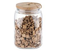 Bocal de conservation en verre avec couvercle en pin - 2,5 Litres