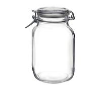 Bocal de conservation hermétique en verre - BORMIOLI - FIDO - 2L - Verre transparent - Hermétique - Sans BPA