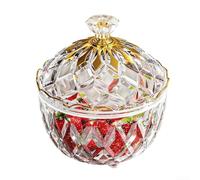 Bocal de rangement à bonbons, plat en plastique avec couvercle coloré, boîte à goûter, boîte à bonbons décorative pour bureau, boîte à bonbons avec cuillère, affichage de buffet de fête de mariage