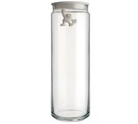 Bocal de rangement GIANNI 2 l, couvercle blanc, verre, Alessi